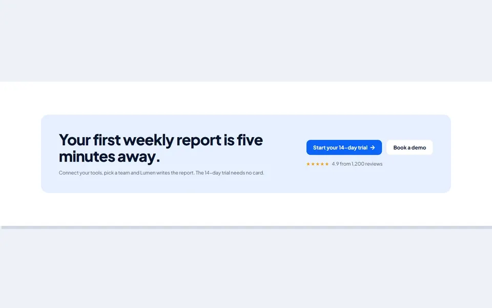 Free Elementor design: SaaS trial card