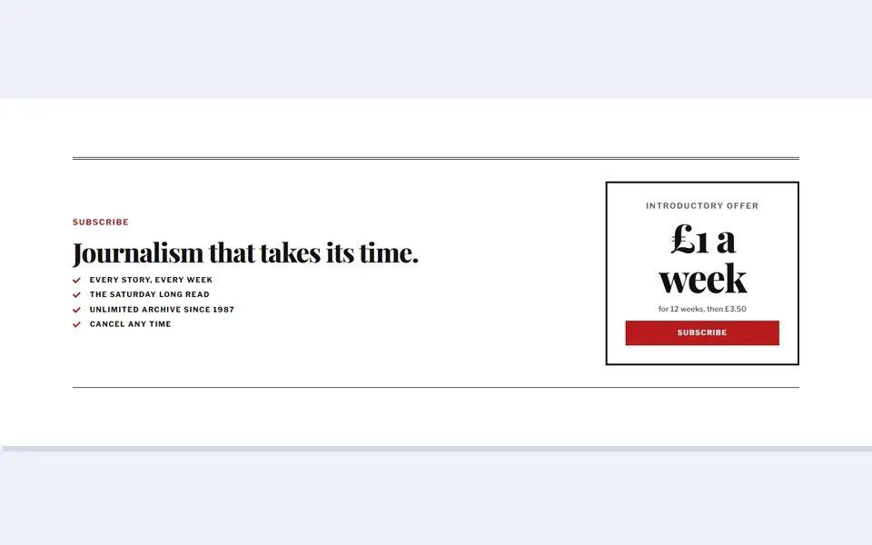 Newspaper subscribe price — elementor call to action template