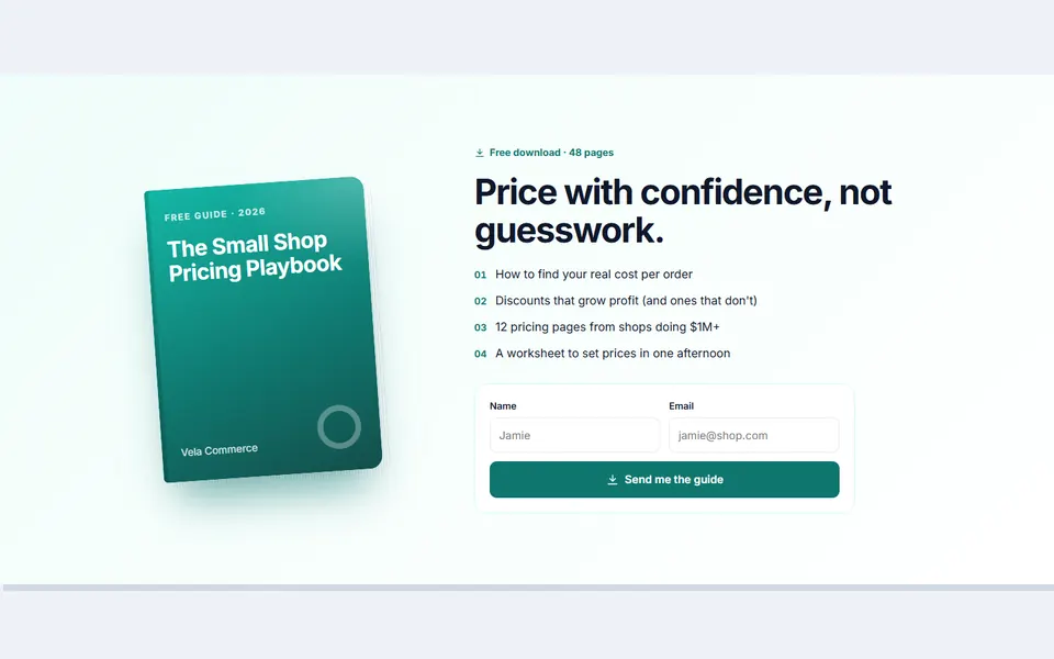 Free guide download — call to action template
