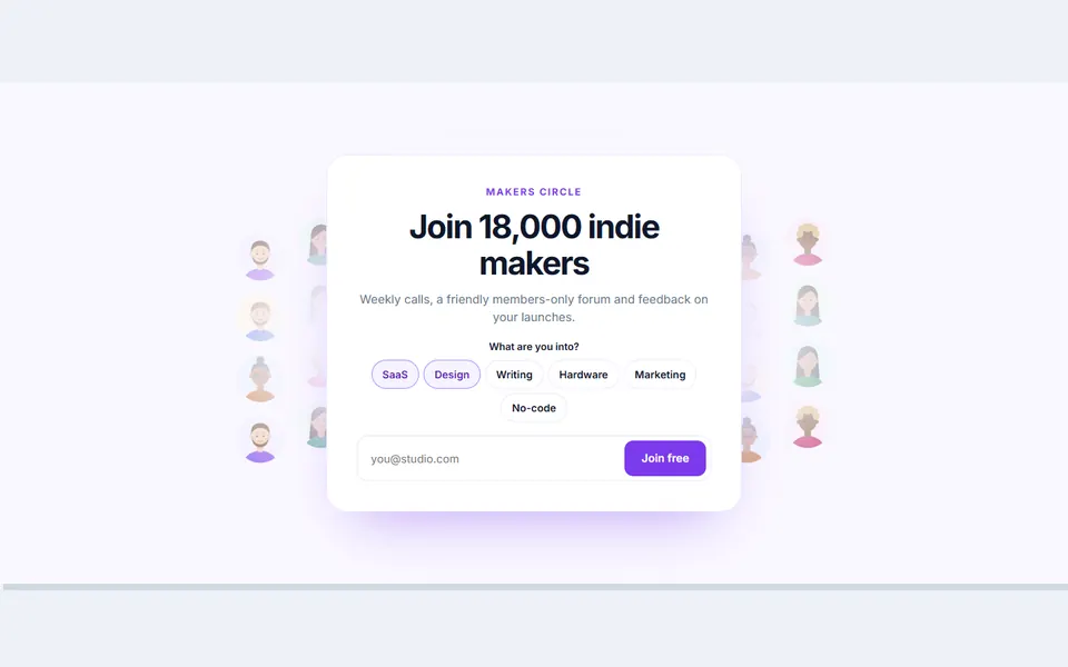 Community join CTA: call to action design