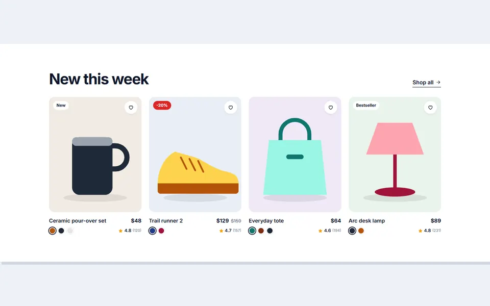 E-commerce templates