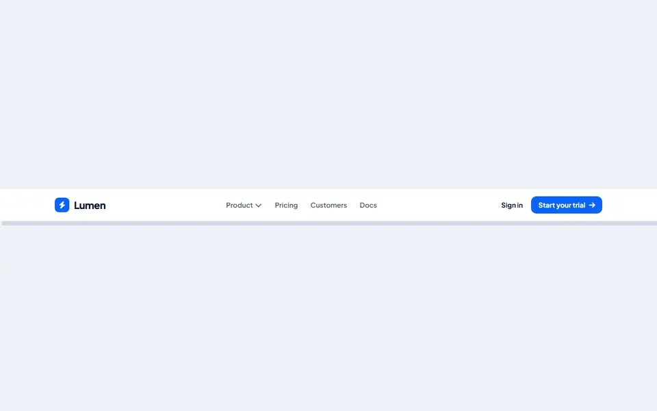 Split CTA — bricks headers & navbars template
