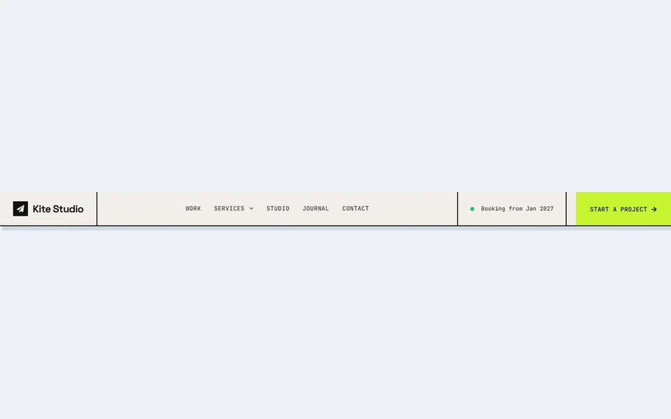 Studio grid — elementor headers & navbars template