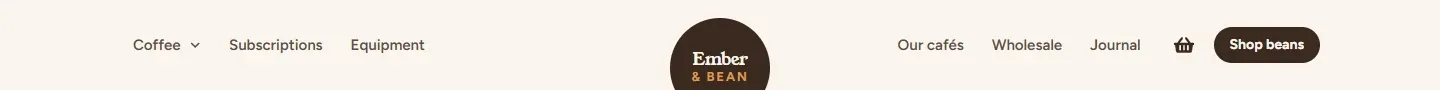 Elementor design: Coffee hanging badge