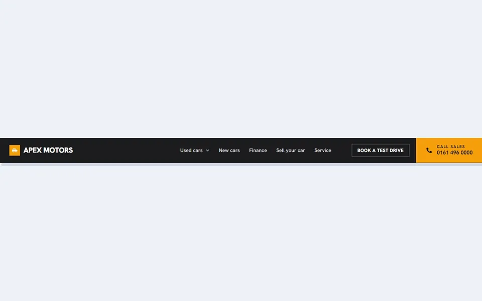 Dealer call block — elementor headers & navbars template