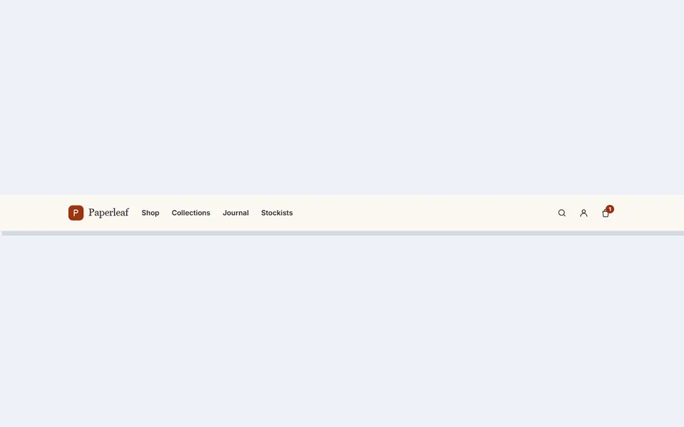 Expanding search header — headers & navbars template