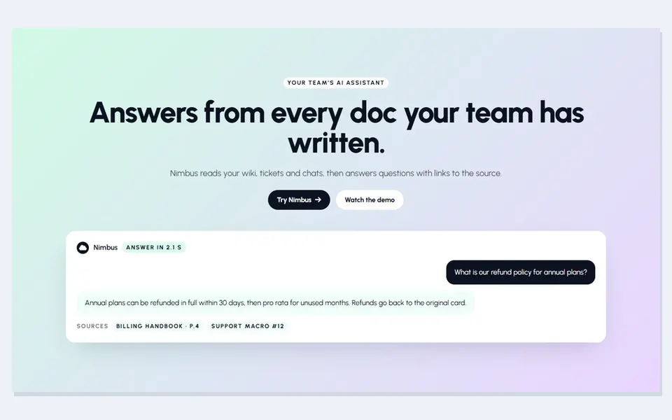 AI chat card — bricks hero sections template