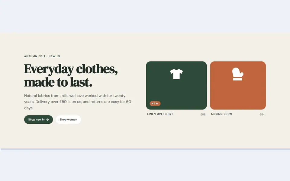 Vela — landing pages template