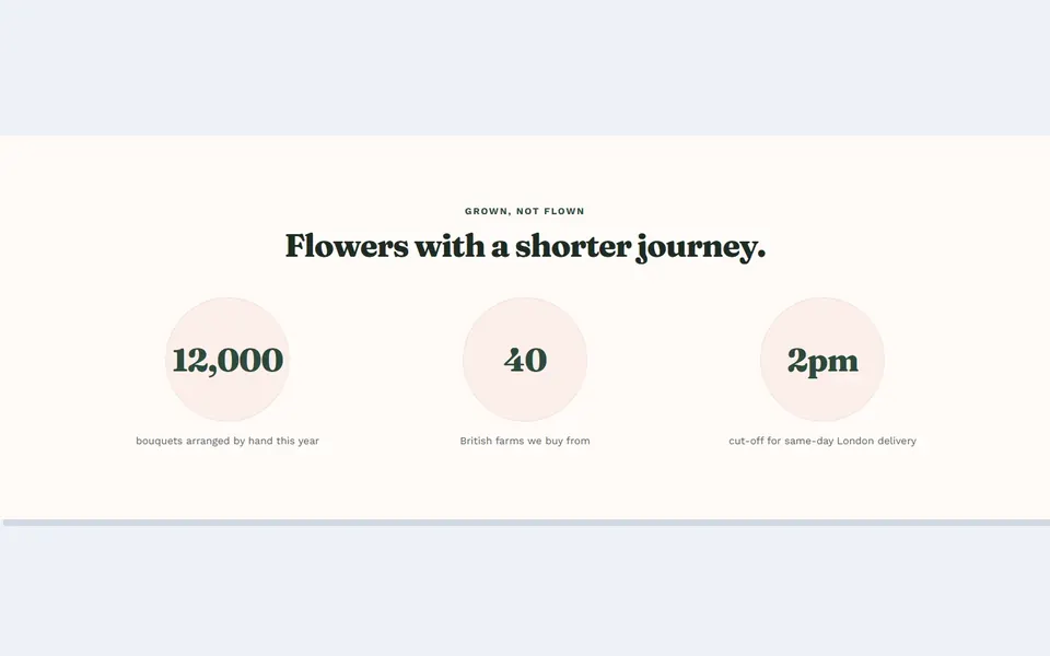Florist circles — bricks stats & numbers template