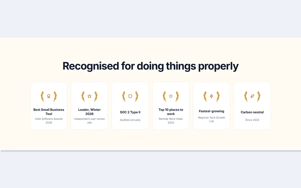 Achievements and awards — stats & numbers template