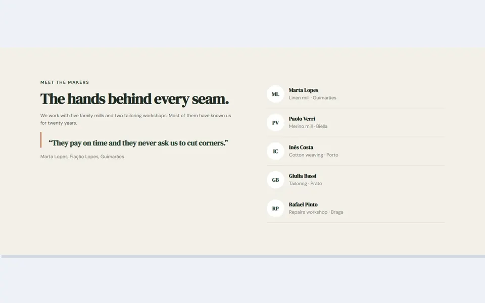 Shop makers — bricks team & about template