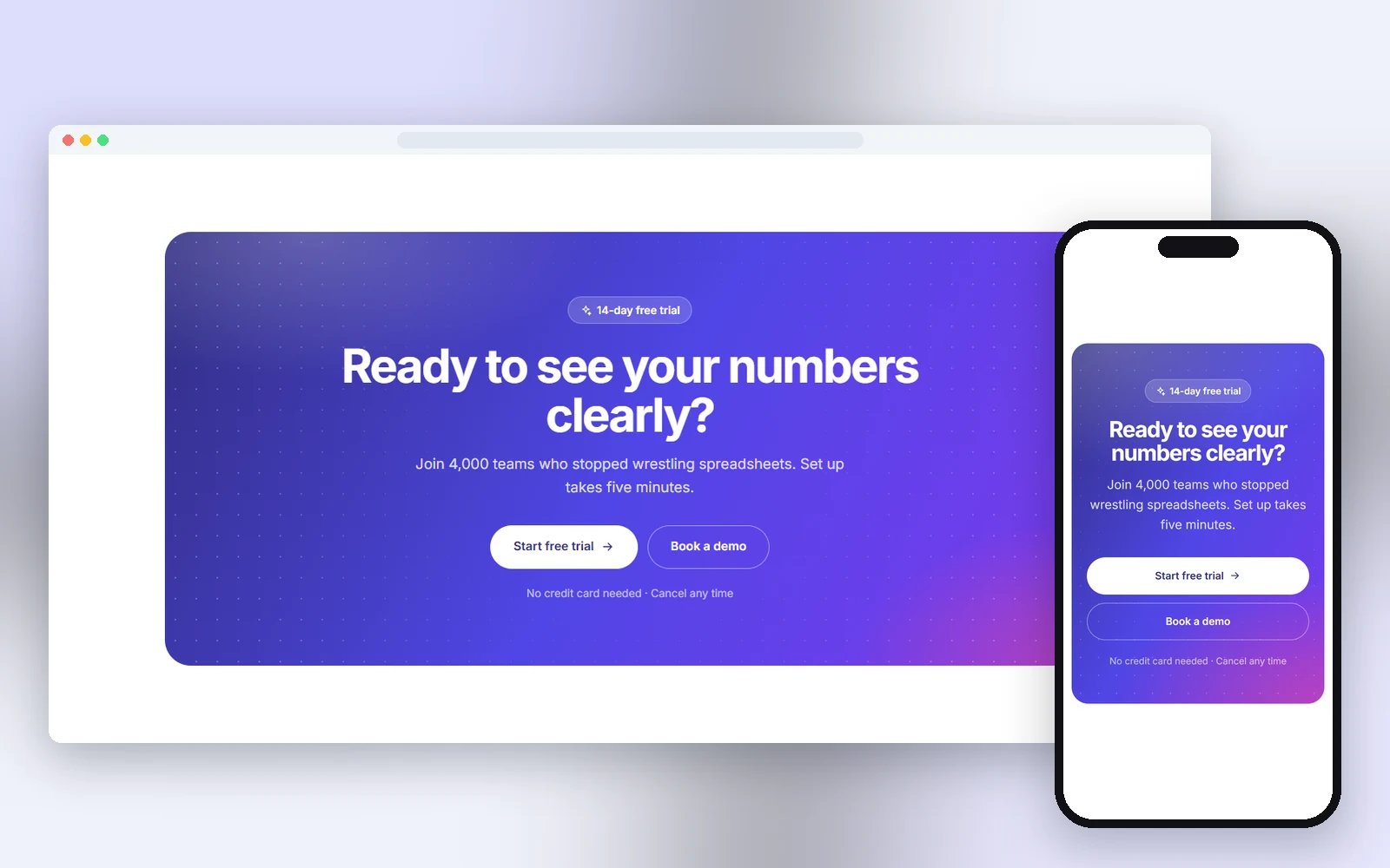 HTML CTA & Newsletter Sections — 36 call-to-action sections in plain HTML & CSS, free