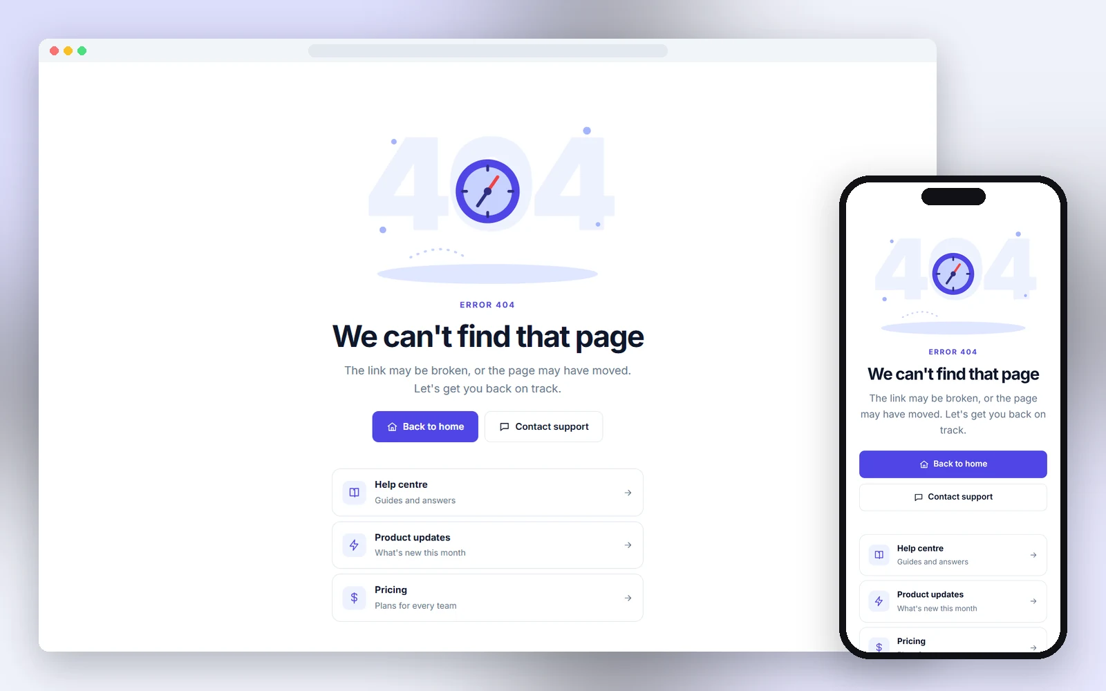 HTML 404 & Coming Soon Pages — 30 404, coming soon and maintenance pages in plain HTML & CSS, free