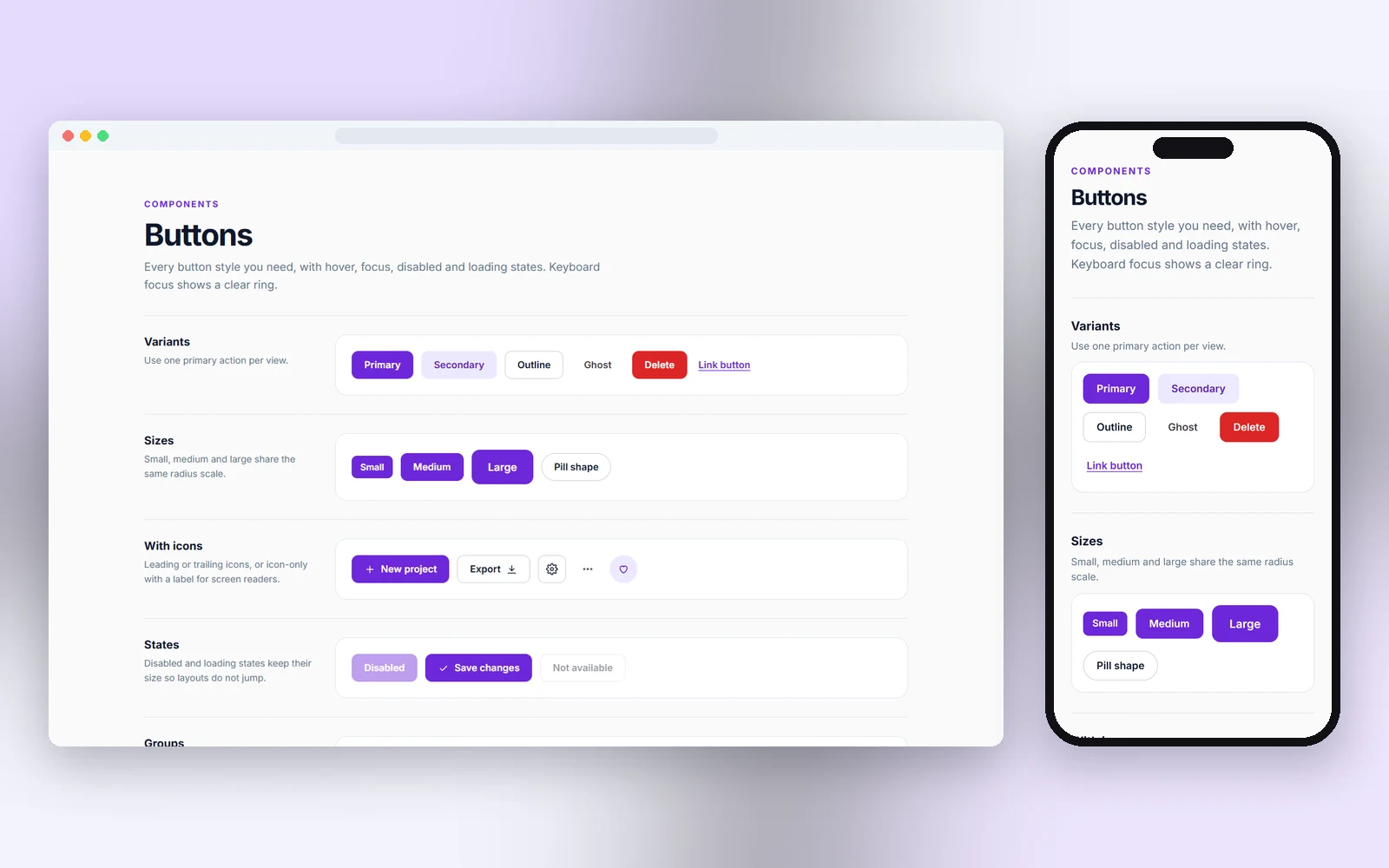 HTML UI Component Templates — 30 UI component sheets in plain HTML & CSS, free